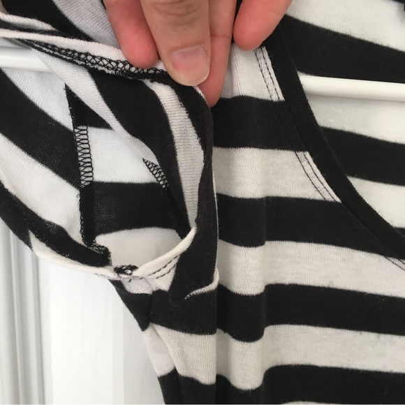 Black and White Striped Express Tee - Picture 7 of 13